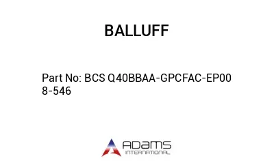 BCS Q40BBAA-GPCFAC-EP00	8-546								