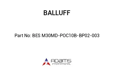 BES M30MD-POC10B-BP02-003									