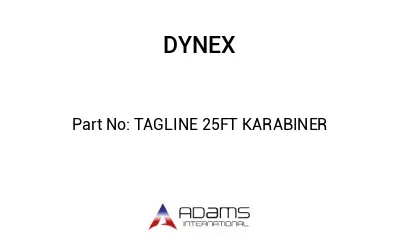 TAGLINE 25FT KARABINER